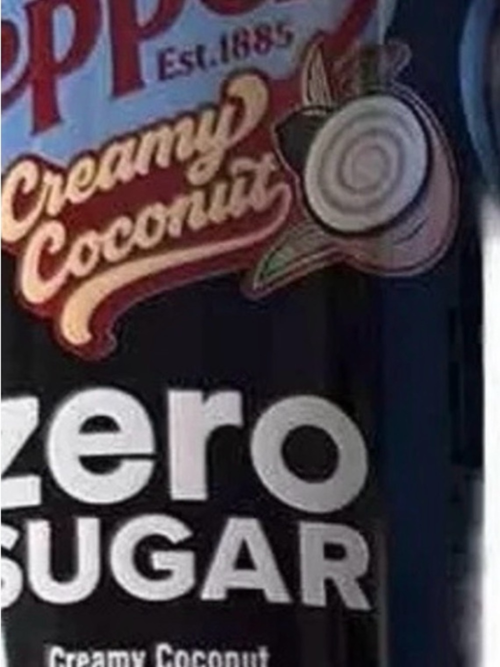 Zero Sugar Creamy Coconut Beverage Can - Black & White